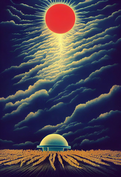 Retro Moon Print