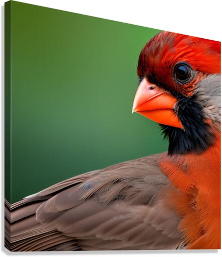 Attentive. Cardinal. Canvas Print