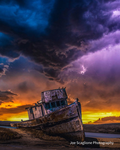 Ghostly sunset