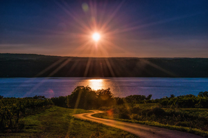 Magical sunset on Seneca lake 