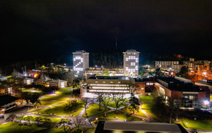 Ithaca College 2023 tower new years photo