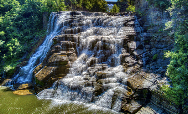 Fall Creek Falls in Summer by Joseph Scaglione III