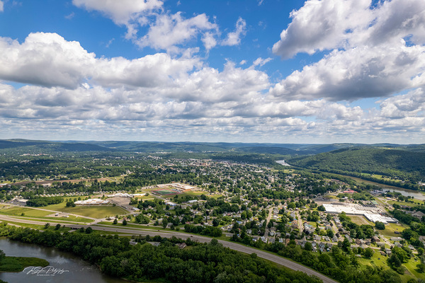 The Valley view from Roundtop mountain - Athens PA by Joseph Scaglione III