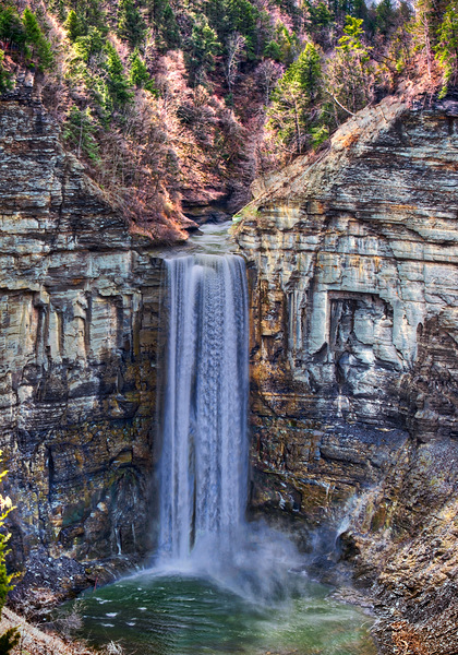215 foot Taughannock falls  by Joseph Scaglione III