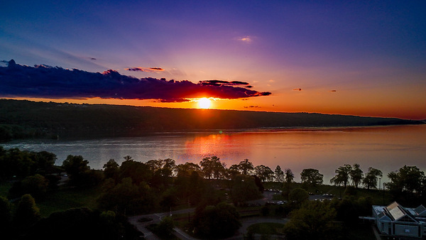 Cayuga Lake at sundown by Joseph Scaglione III