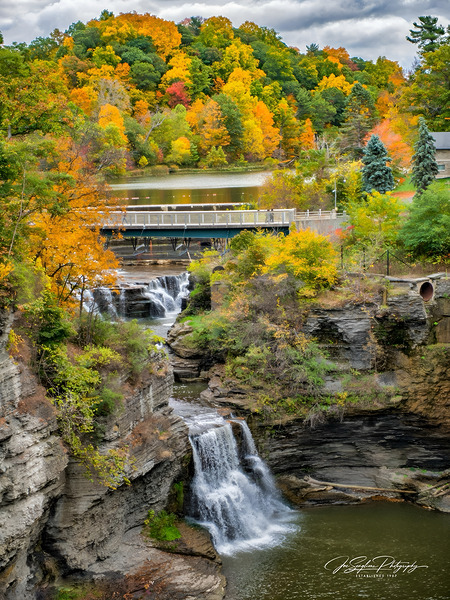 Triphammer Falls and Beebe Lake  by Joseph Scaglione III