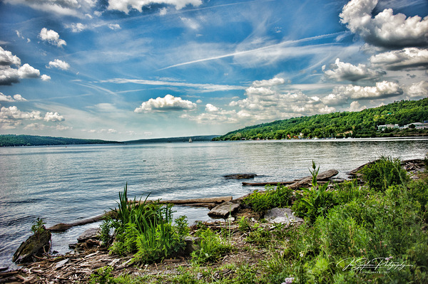Cayuga Lake at Stewart Park - Ithaca NY by Joseph Scaglione III