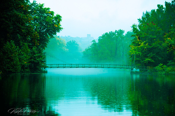 Summer on Fall Creek Ithaca NY by Joseph Scaglione III