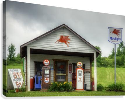 Vintage Gas Station  Canvas Print