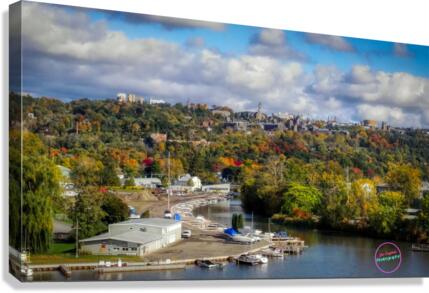 Johnson Boatyard Ithaca  Canvas Print