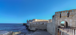 Castello Maniace at sunset in Syracuse - Sicily - ITALY