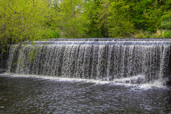 Water of Leith Weir in Dean village - Edinburgh - SCOTLAND Print