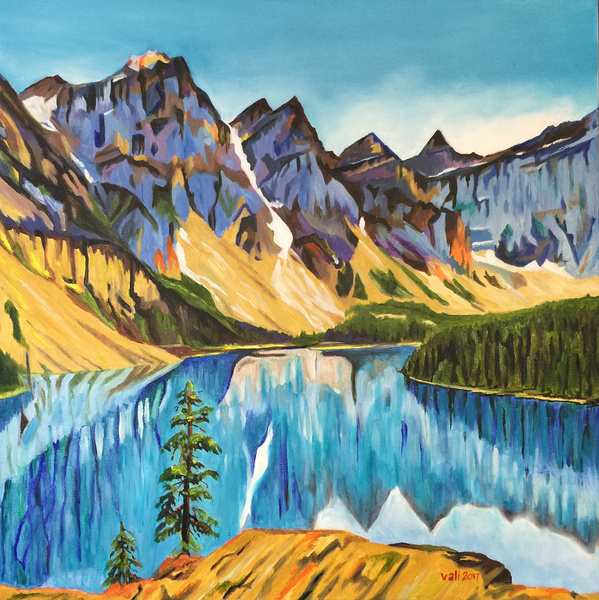 Reflection in Sapphire Print