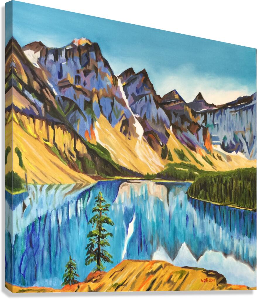 Reflection in Sapphire Canvas Print