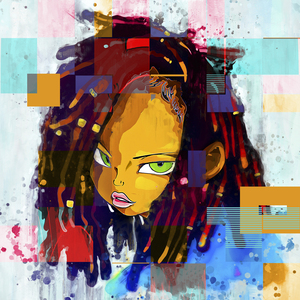 ENERRA THE BEAUTIFUL -- DIGITAL WATERCOLOR 