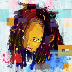 ENERRA THE BEAUTIFUL -- DIGITAL WATERCOLOR 