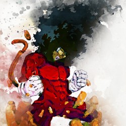 KING JEETA-- SUPER NUBIAN 3 -- Watercolor Smudge