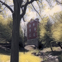 OLD WATERMILL IN SPRING - New York Landscape Canvas Print ByZo Art Photography