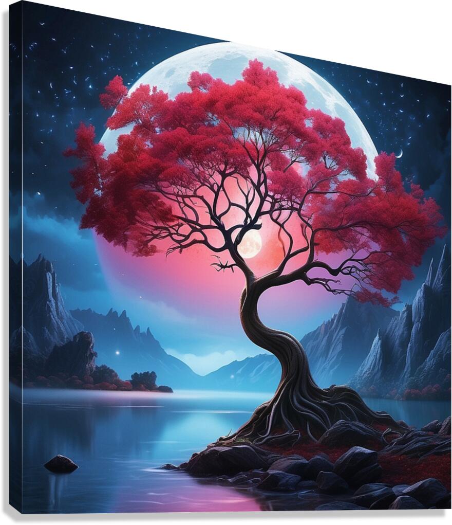 Inside a water drop Canvas Print