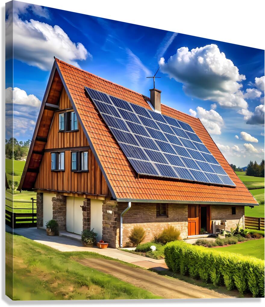 solar panels Canvas Print