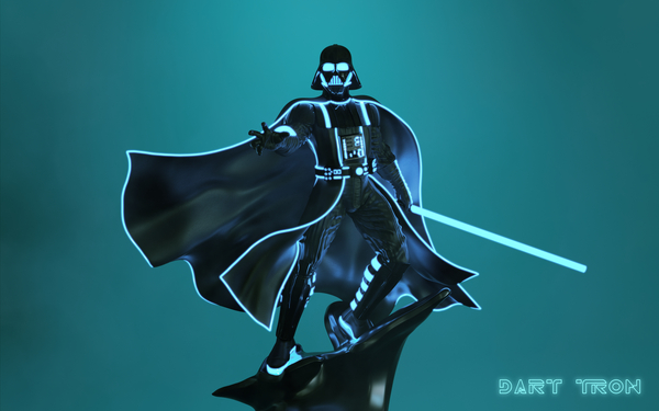 Darth Tron - Blue 16k by PopVader
