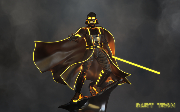 Darth Tron - Yellow 16k by PopVader