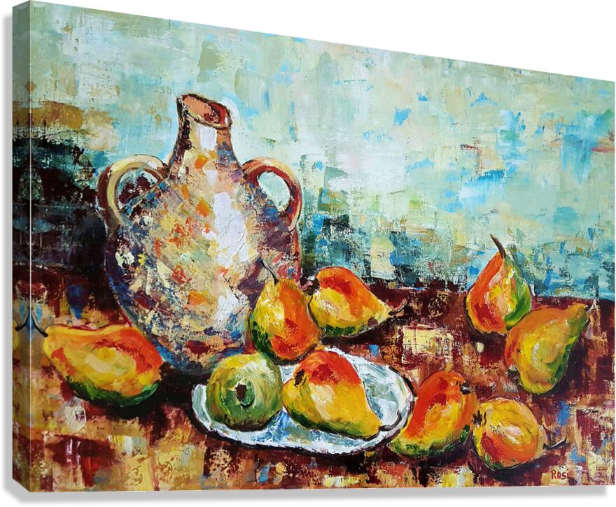 Nine Pears Canvas Print