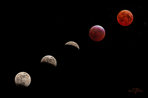 2025 Lunar Eclipse -Phasing to Totality
