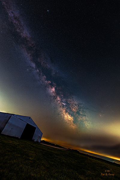 Milky Way on Illinois Prairie Print