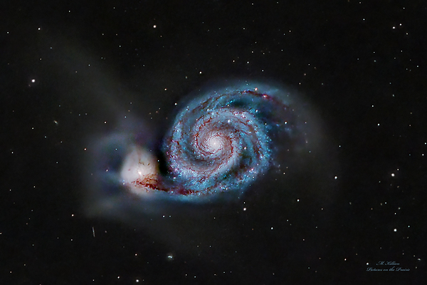 Whirlpool Galaxy-zoomed in Print
