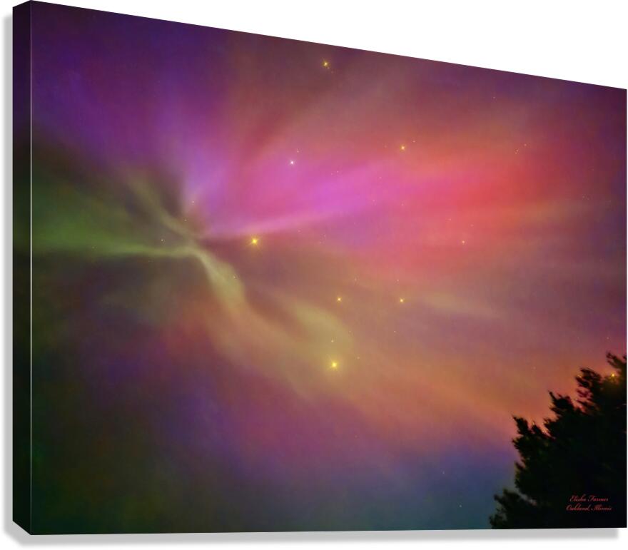 Starburst  Aurora by Elisha Farmer  Canvas Print