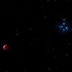 Lunar Eclipse & Pleaides 