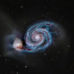 Whirlpool Galaxy-zoomed in