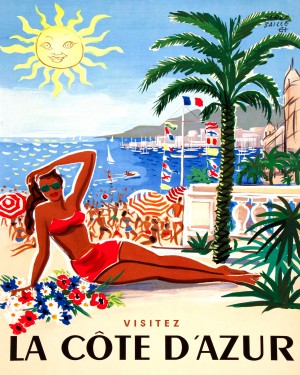 Girl on French Riviera