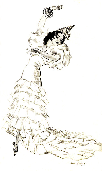Flamenco Girl Print