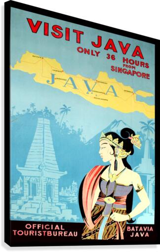 Visit Java Canvas Print