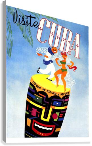 Visit Cuba Canvas Print
