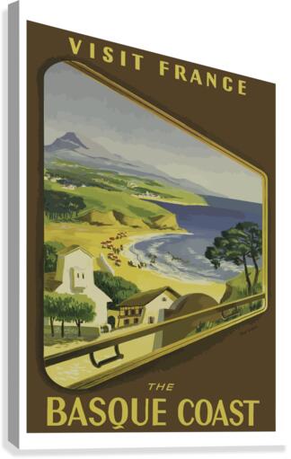 Basque Coast Canvas Print
