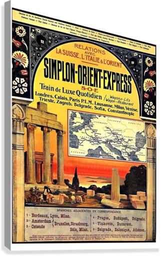 Simplon Orient Express Canvas Print