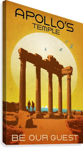 Apollo Temple Canvas Print
