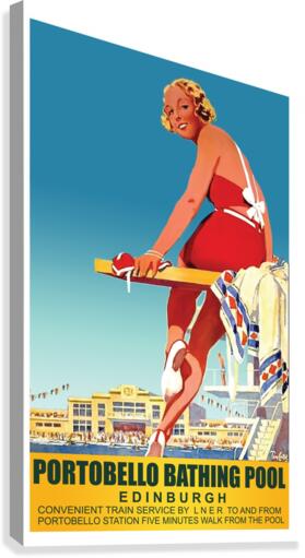 Portobello Bathing Pool Canvas Print