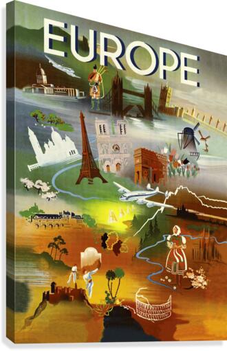 Europe Canvas Print