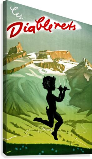 Spring on Les Diabrelets Canvas Print