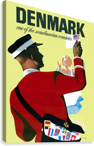 Denmark Postman Canvas Print
