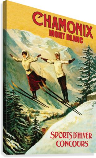 Flying at Chamonix Canvas Print