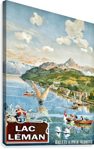 Lac Leman Canvas Print
