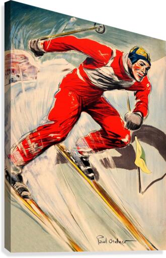 Winter ski Canvas Print