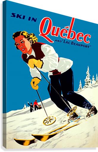 Ski in Quebec Canvas Print