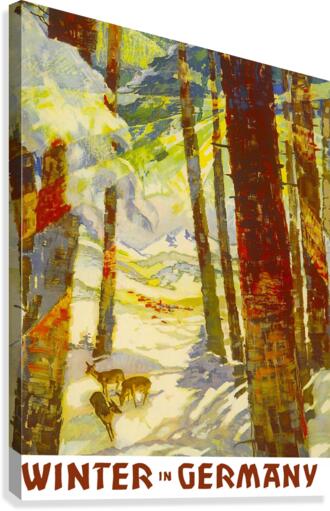 Winter Forest Germany Canvas Print