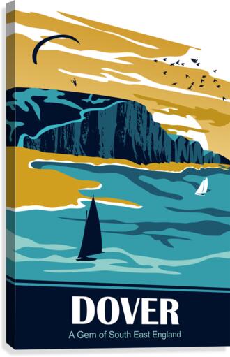 Dover in Blue Canvas Print